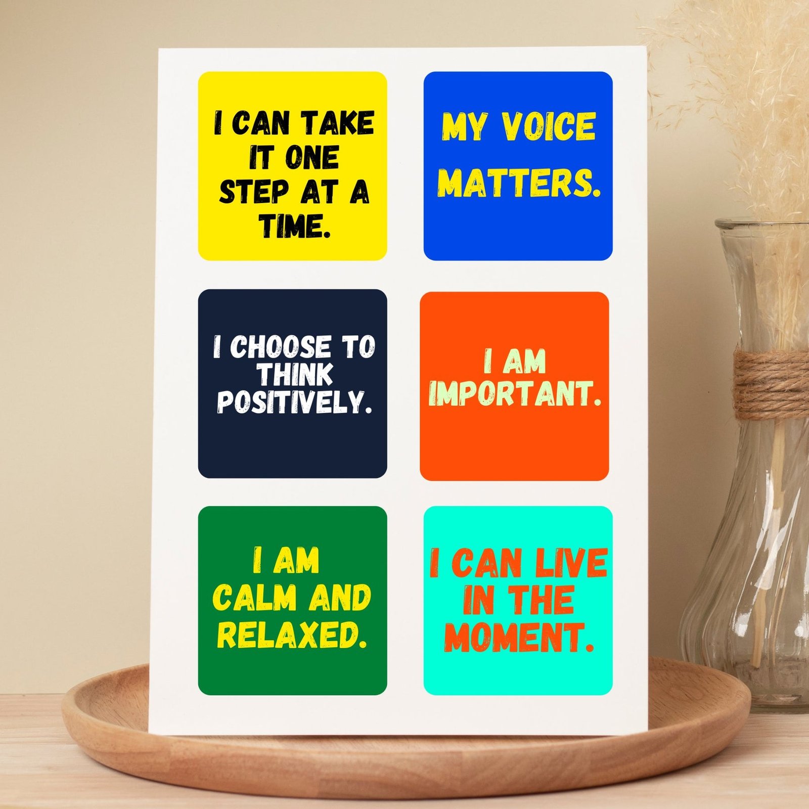 Printable positive Affirmation Cards